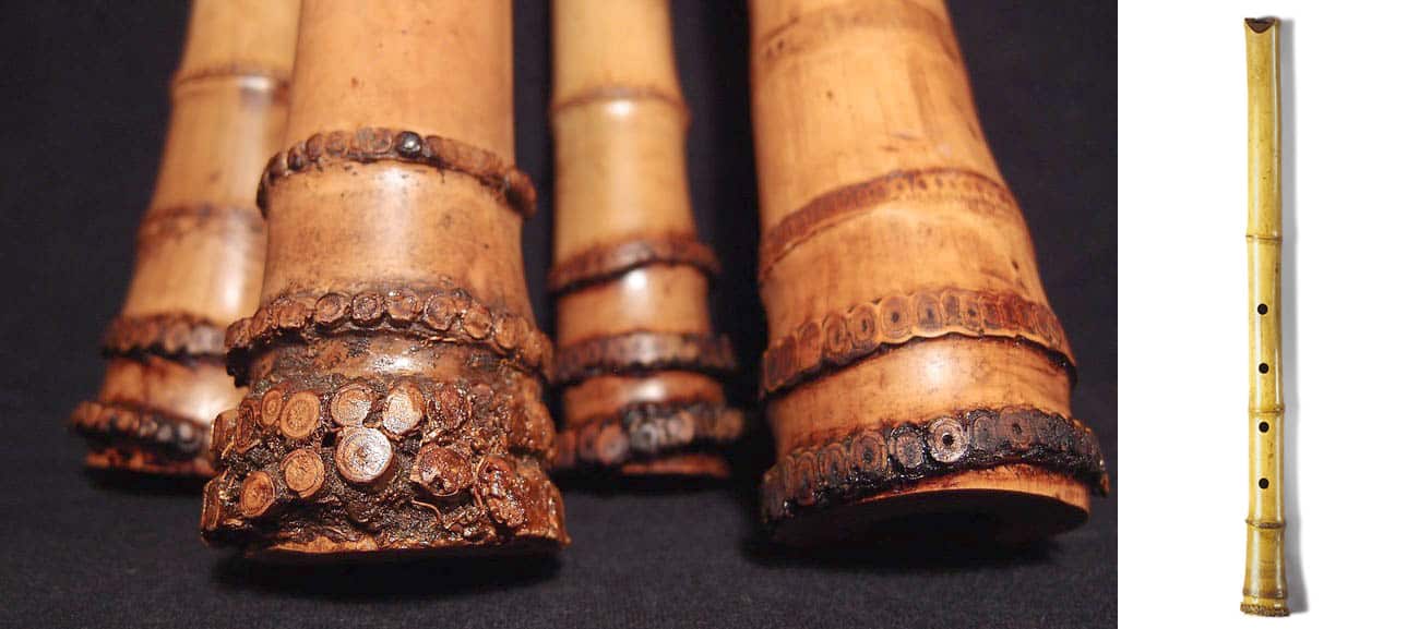 Flûte en bambou marron Dizi Instrument traditionnel chinois