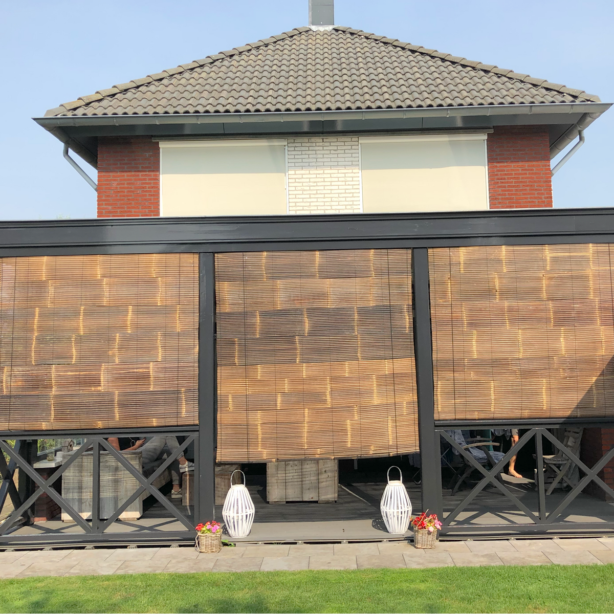 Bamboe Rolgordijn Donker - Java