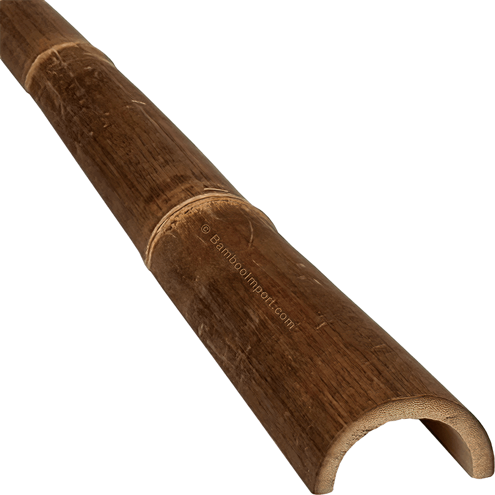 Bamboepalen Halfrond Zwart - Product shot1