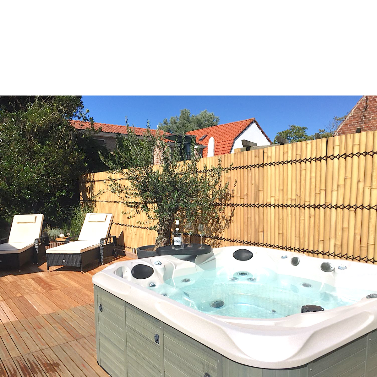 Bamboo Fence Half-round Nature