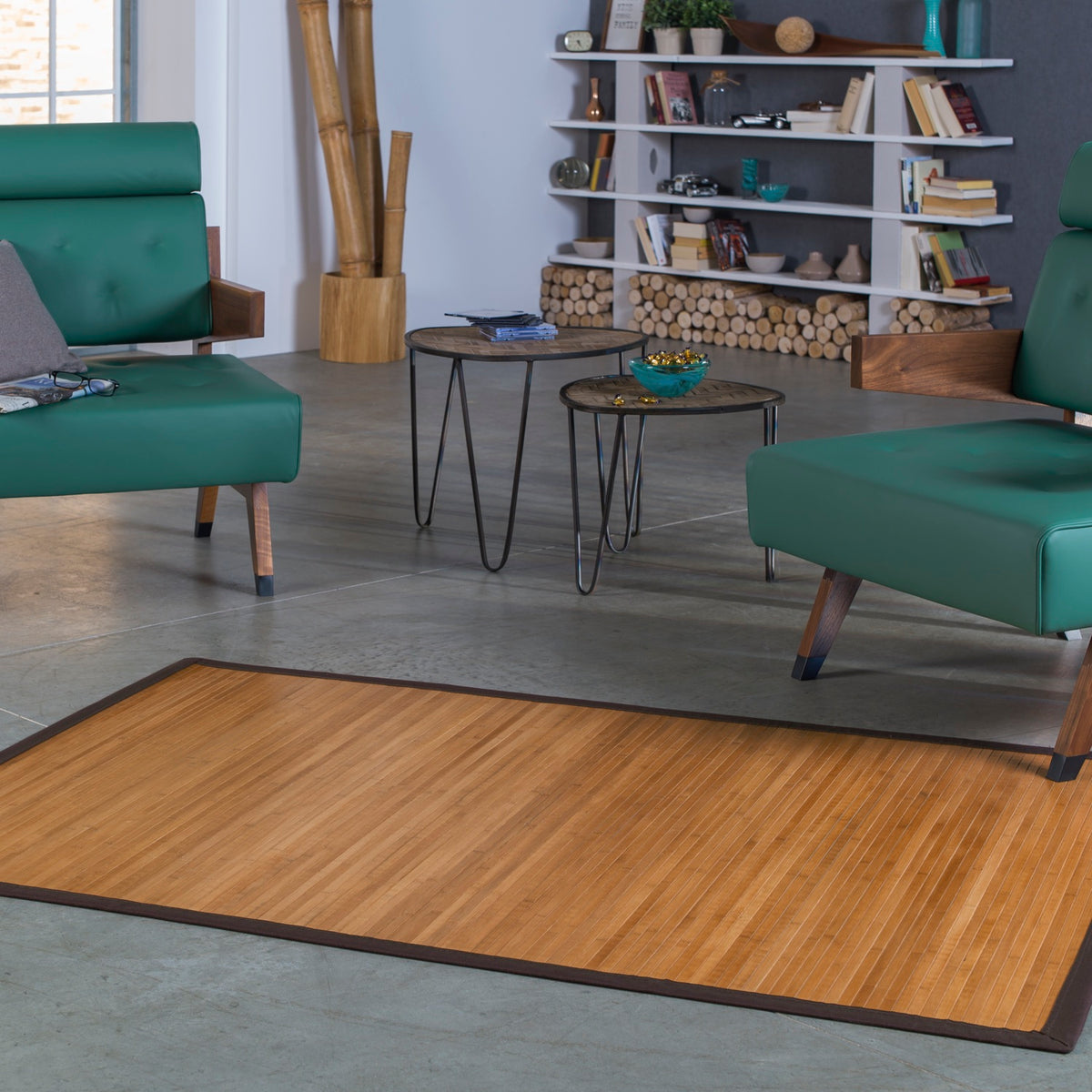 Bambus-Teppich Karamell