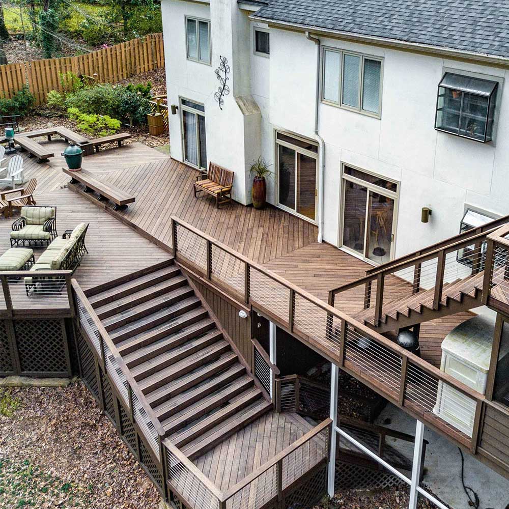 Bamboe Vlonderplank Nano - Donkerbruin - 1850 x 140 x 18