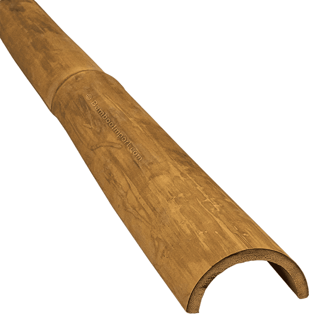 Bamboo Pole Half-round Natural - Tali