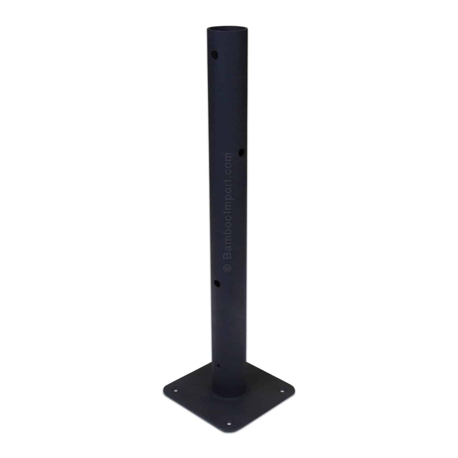 Round Bamboo Pole Holder on Plate