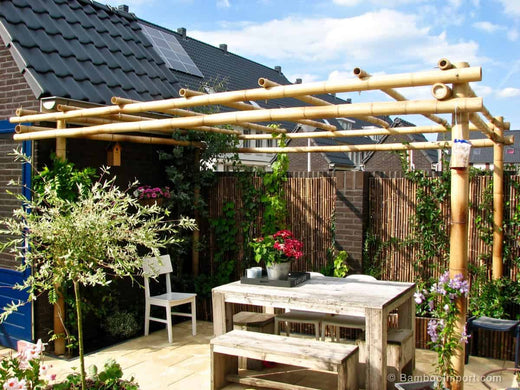 Hoe Bouw je een Bamboe Pergola