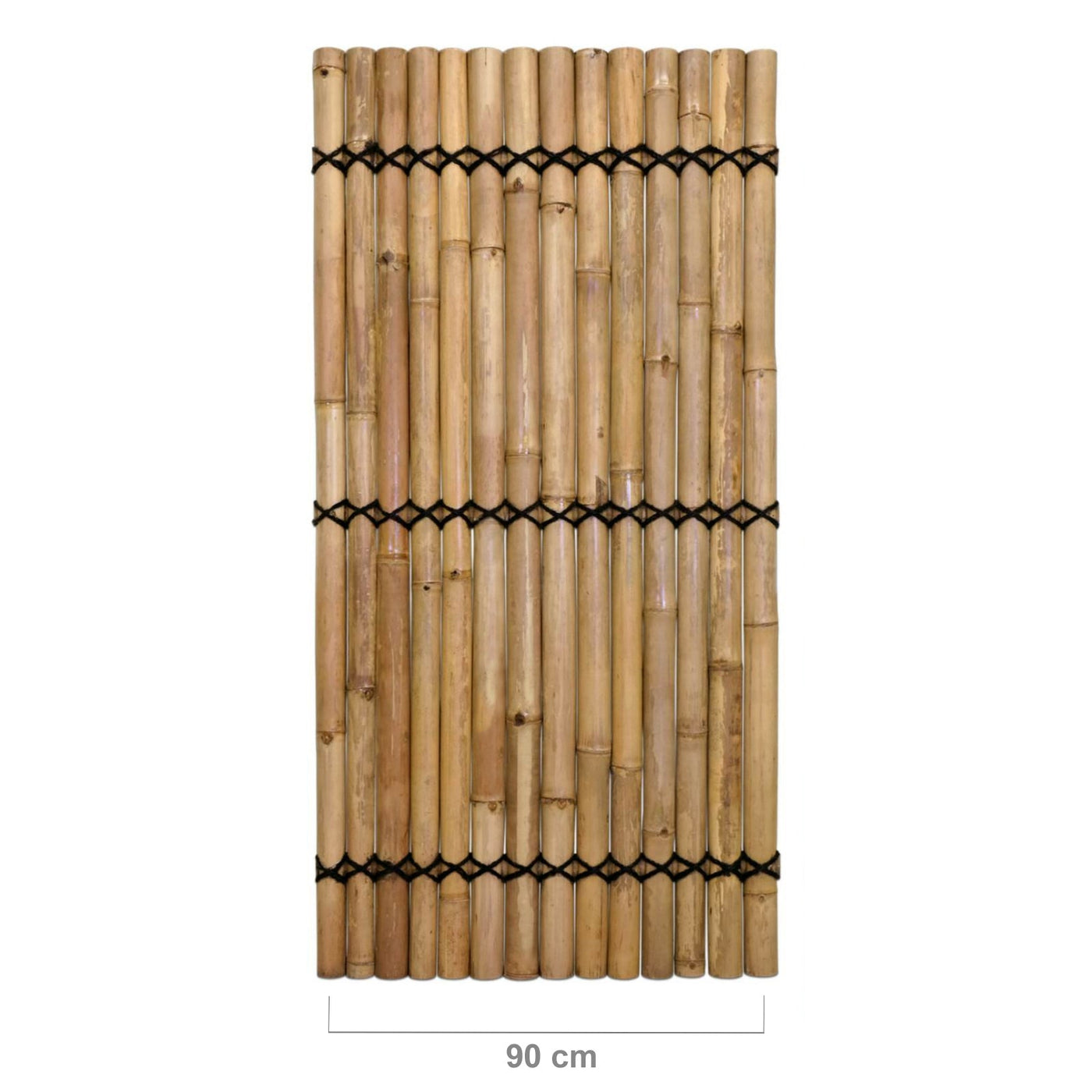 halfronde bamboe tuinscherm staand