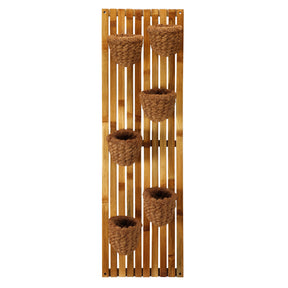 Bambus-Wandpaneel Balkon-Set