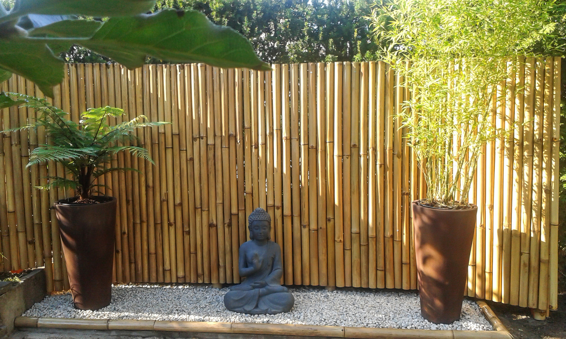 Canne di bambù decorativi in bambù da 180 cm, 35/40 mm (Pack 10), tutori  rotondi in legno, paletti da giardino, separazione