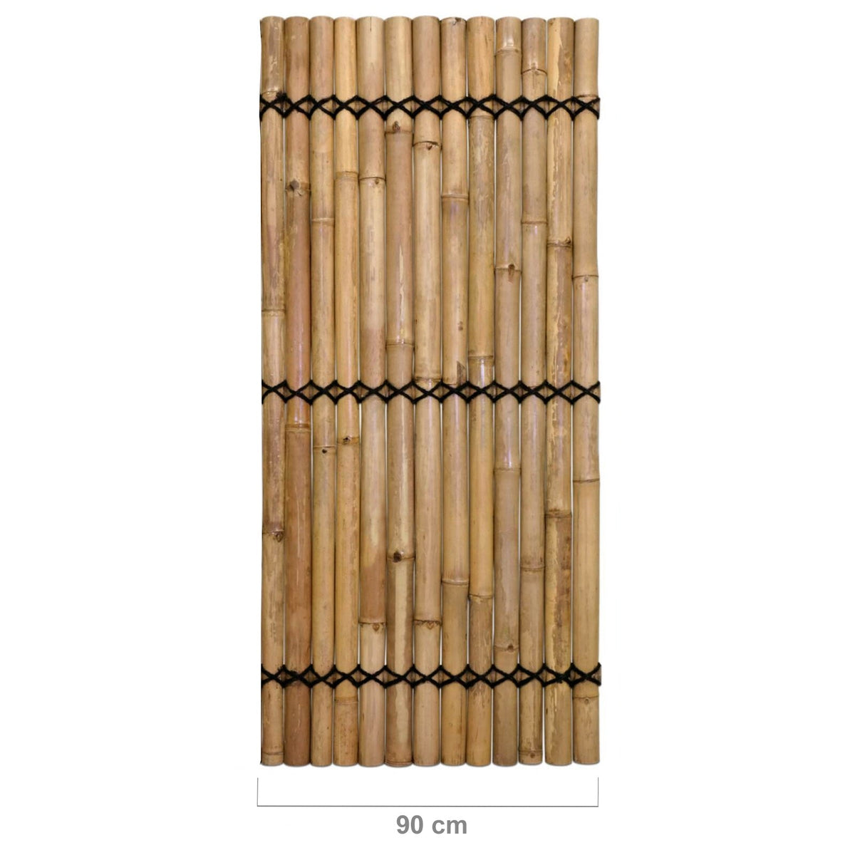 Clôture en Bambou Demi-ronde Nature