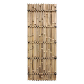 Bambusový plot půlkulatý přírodní 
