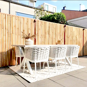Bamboo Fence Roll Half-round Natural