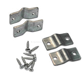 Galvanized Mesh Plate Clips - 4 pieces