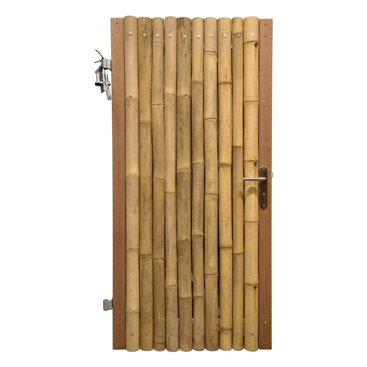 Bambusz kapu ajtó óriás természetes