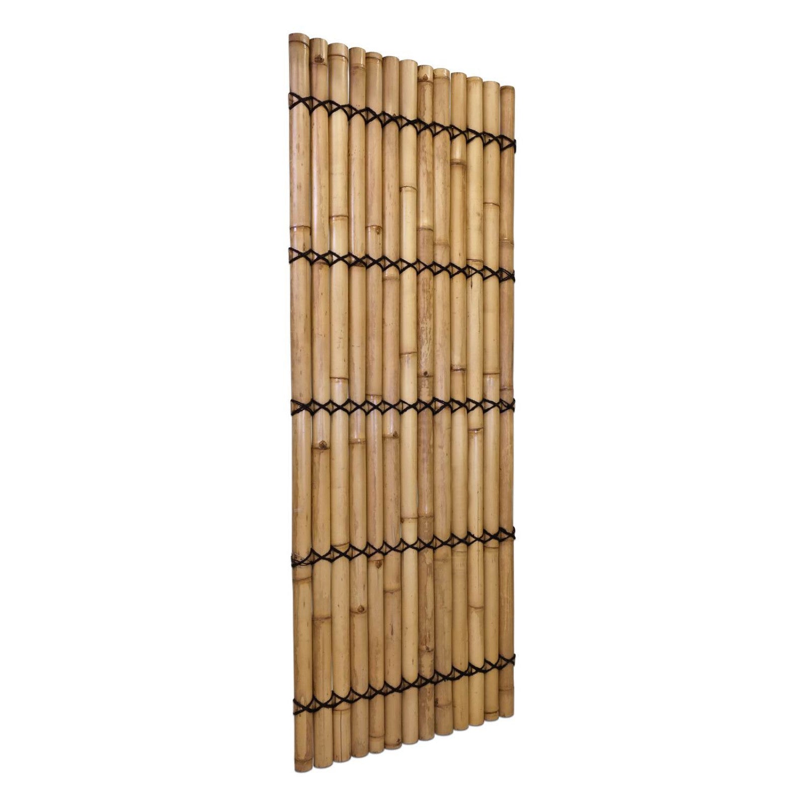 Bambusz kerítés Half Round természetes
