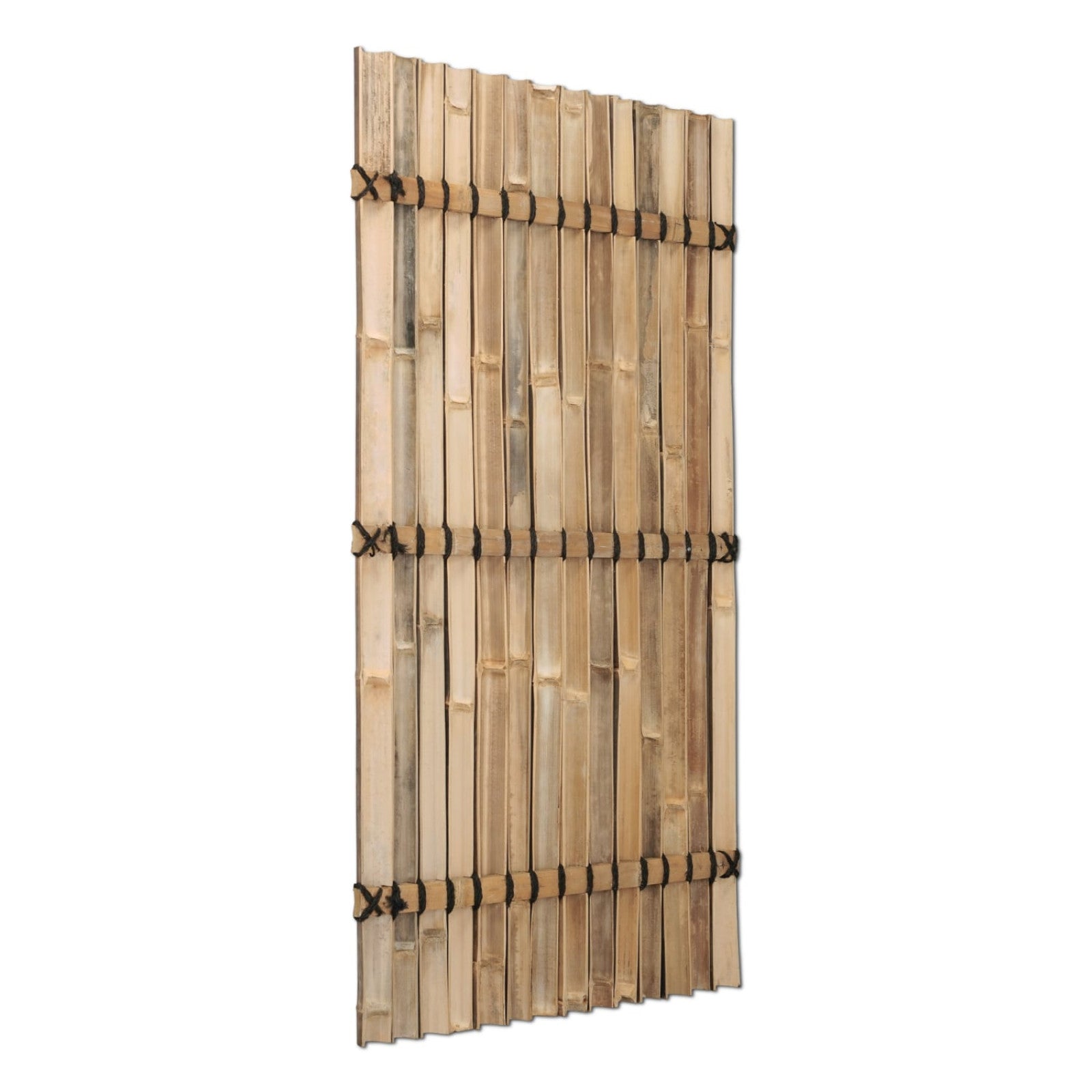 Bambusz kerítés fél kerek sötét