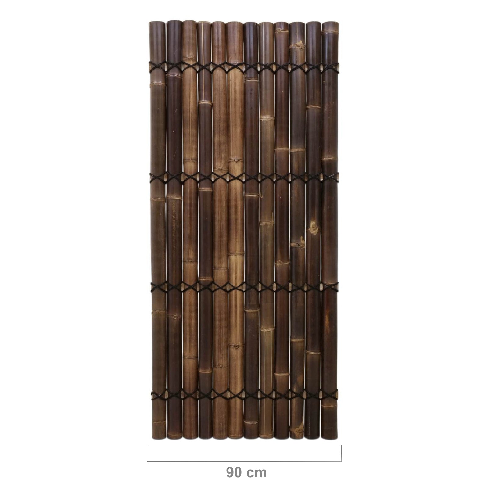 Bamboe Schutting Halfrond Donker - Java