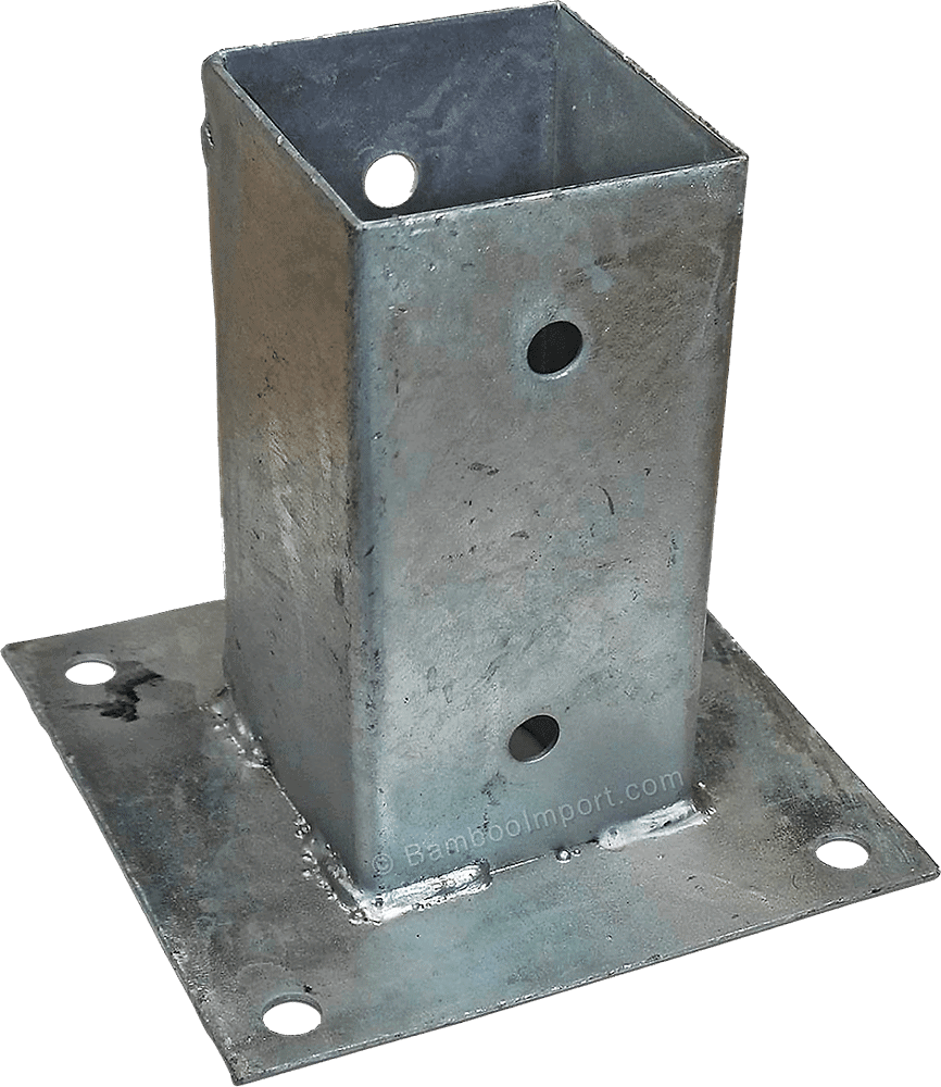 post holder-on-plate-galvanised-71-x-71-mm