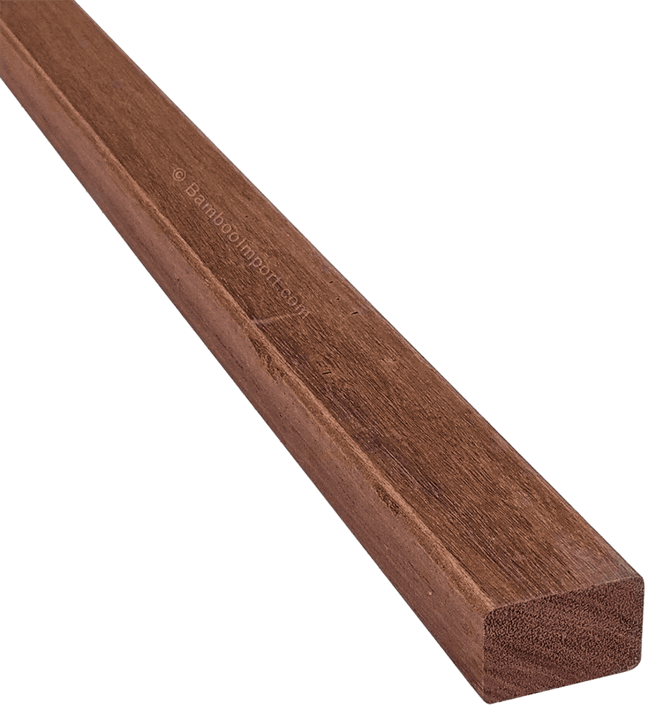 Regla de madera dura Azobe cepillada - 45mm x 70mm