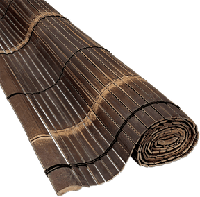 Estor enrollable de bambú negro - foto del producto1