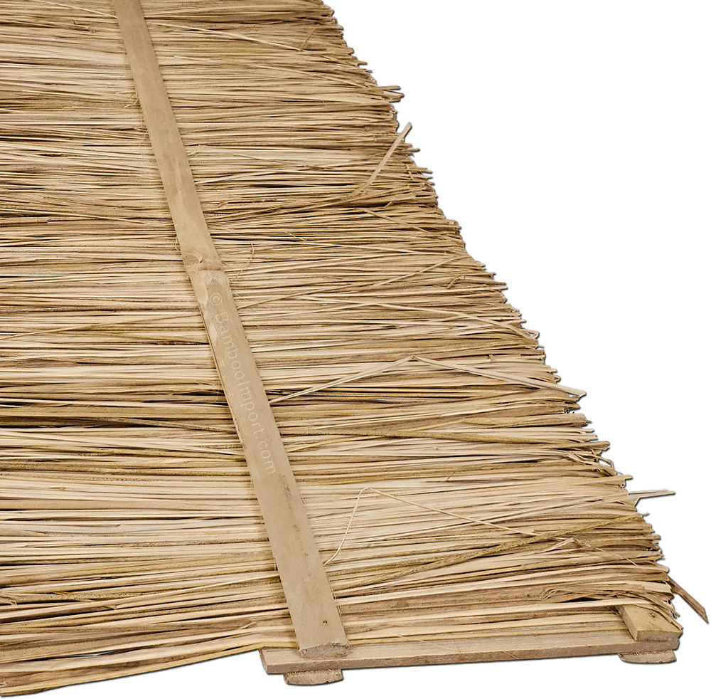Straw roofs of palm leaves - image1