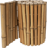 Bordure en bambou naturel sur rouleau