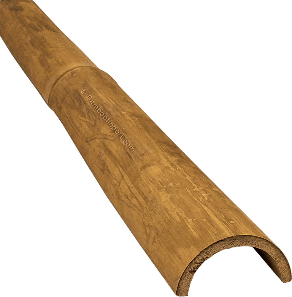 Bamboo poles Half-round Natural - image1